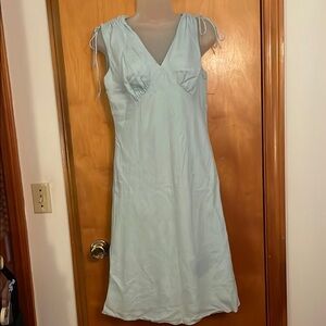 GAP Pale Blue Sleeveless Chemise with V-Neck and Shoulder ties